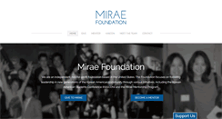 Desktop Screenshot of miraefoundation.org